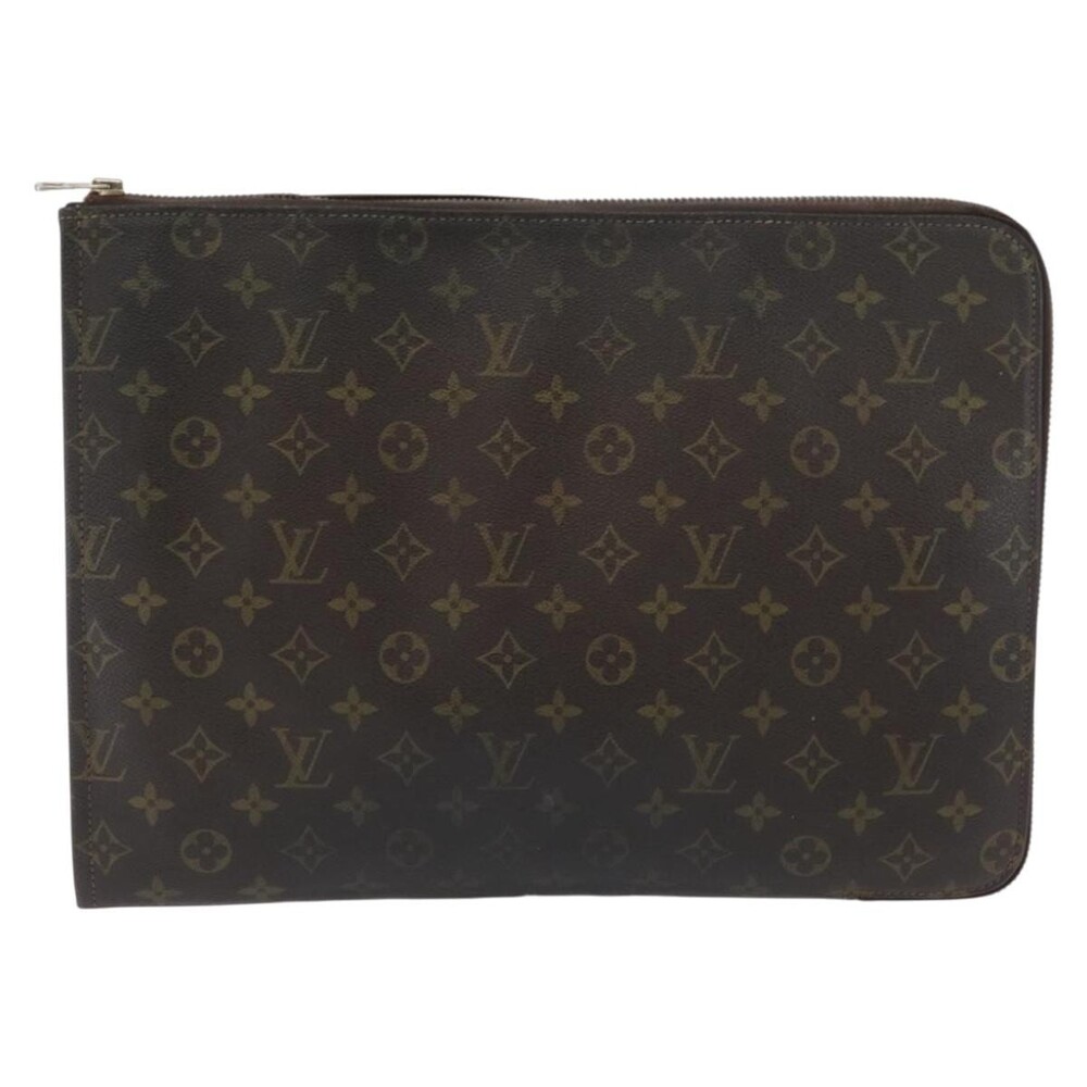 Louis Vuitton Monogram Posh Documents Briefcase Brown